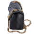 CHANEL 2.55 Classic Mini Reissue Flap Bag Black Aged Calfskin Leather